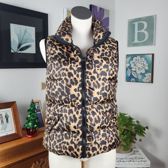 Ci Sono Jackets & Coats Ci Sono Animal Print Puffer Vest Poshmark